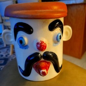 Vintage/Antique  Cookie Jar with lid.